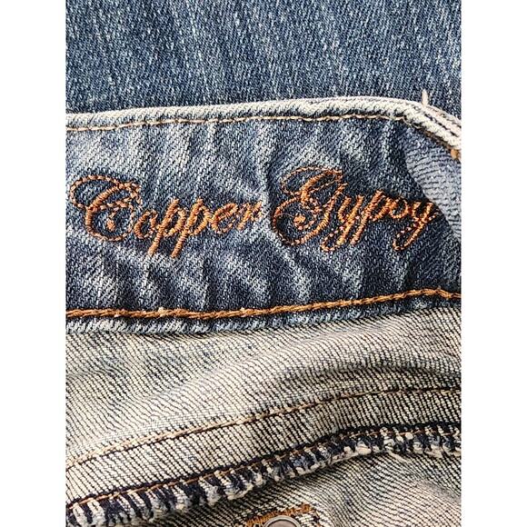 Cowgirl Tuff Co. Jeans Women's Sz 30x32 Copper Gypsy Bootcut Embroidered - Picture 7 of 10